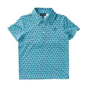 Prodoh Marine Green Shell Print SS Pro Performance Polo