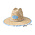 Prodoh Oyster Shell Print Straw Lifeguard Hat