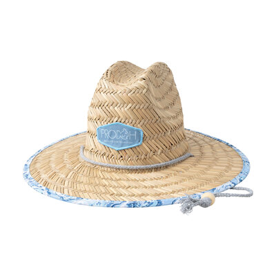 Prodoh Oyster Shell Print Straw Lifeguard Hat