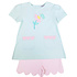 Ishtex Textile Products, Inc *PRE-ORDER*Butterfly Girl's Short Set Light Blue