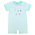 Ishtex Textile Products, Inc *PRE-ORDER*Bug Boy's Romper Turquoise Stripe