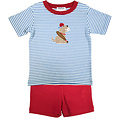 Ishtex Textile Products, Inc *PRE-ORDER*Baseball Boy's Short Set Blue Stripe
