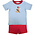 Ishtex Textile Products, Inc *PRE-ORDER*Baseball Boy's Short Set Blue Stripe