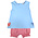 Ishtex Textile Products, Inc *PRE-ORDER*Bow Bloomers Set Red Stripe/Light Blue