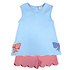 Ishtex Textile Products, Inc *PRE-ORDER*Bow Girl's Shorts Set Red Stripe/Light Blue