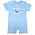 Ishtex Textile Products, Inc *PRE-ORDER*Airplane Boy's Romper Light Blue