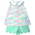Ishtex Textile Products, Inc *PRE-ORDER*Retro Flower Girl's Shorts Set