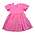 Lulu Bebe Medium Pink Scallop Dress