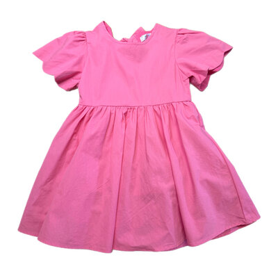 Lulu Bebe Medium Pink Scallop Dress
