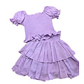 Lulu Bebe Lavendar Smocked Bodice Skirt Set