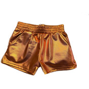 Lulu Bebe Metallic Orange Short