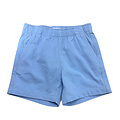 Lulu Bebe Sea Blue Elastic Waist Shorts