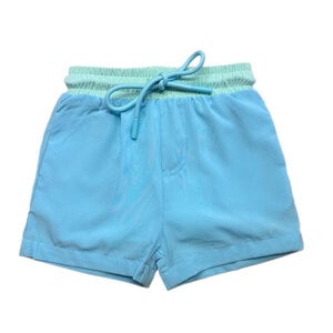 Lulu Bebe Light Blue Swim Trunk with Mint