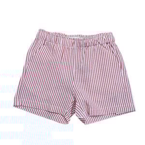 Lulu Bebe Red Stripe Elastic Waist Shorts