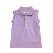 Lulu Bebe Lavender Girl Sleeveless Button Down Polo