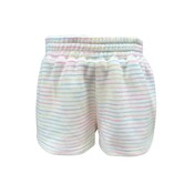 Pleat Collection Carlisle Short Rainbow Stripe Knit