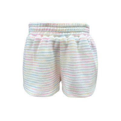 Pleat Collection Carlisle Short Rainbow Stripe Knit