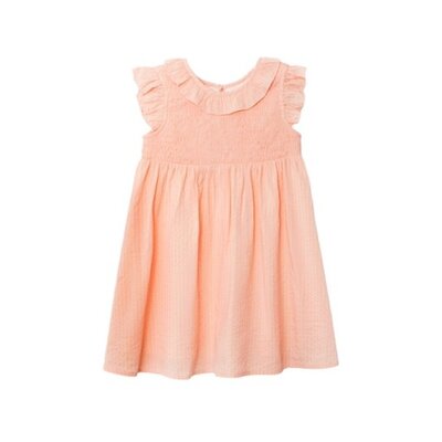 Jane Smocked Ruffle Dress Pink