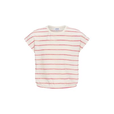 Pleat Collection Hartley Top Coral Stripe