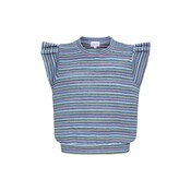 Pleat Collection Olivia Top Multi Stripe
