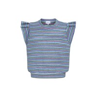Pleat Collection Olivia Top Multi Stripe