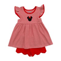 Itsy Bitsy Mouse Scalloped Short Set
