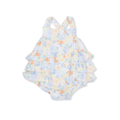 Angel Dear Georgia Floral - Ruffle Sunsuit