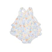 Angel Dear Georgia Floral - Ruffle Sunsuit