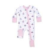Angel Dear Bubbly Sailboats Pink - Convertible Romper