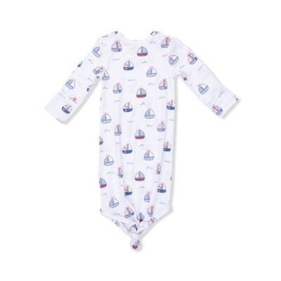 Angel Dear Bubbly Sailboats Pink - Knotted Gown