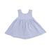 Angel Dear Micro Gingham Blue Blizzard - Infant Dress with Bow and Bloomer