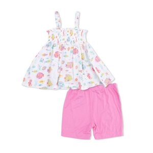 Angel Dear Sunny Coral Reef Fish - Smocked Top with Bike Short