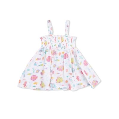 Angel Dear Sunny Coral Reef Fish - Smocked Top with Bike Short