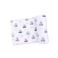 Angel Dear Bubbly Sailboats Pink - Swaddle Blanket