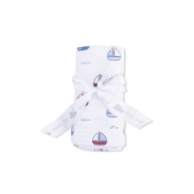 Angel Dear Bubbly Sailboats Pink - Swaddle Blanket