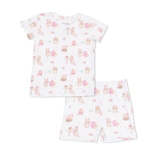 Angel Dear Easter Egg Hunt Pink - Loungewear Short Set