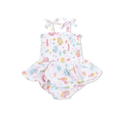 Angel Dear Sunny Coral Reef Fish - Smocked Bubble with Skirt