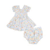 Angel Dear Georgia Floral - Smocked Twirly Dress and Bloomer