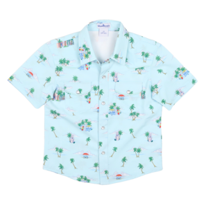 BlueQuail Clothing Co. Coastal Getaway Pearl Snap SS Shirt