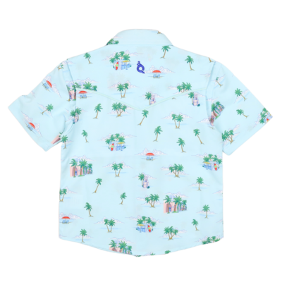BlueQuail Clothing Co. Coastal Getaway Pearl Snap SS Shirt