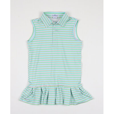 BlueQuail Clothing Co. Sherbert Stripe Polo Sleeveless Dress