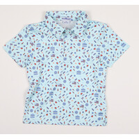 BlueQuail Clothing Co. Stars & Stripes Polo SS Shirt