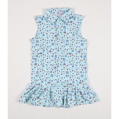 BlueQuail Clothing Co. Stars & Stripes Polo Sleeveless Dress
