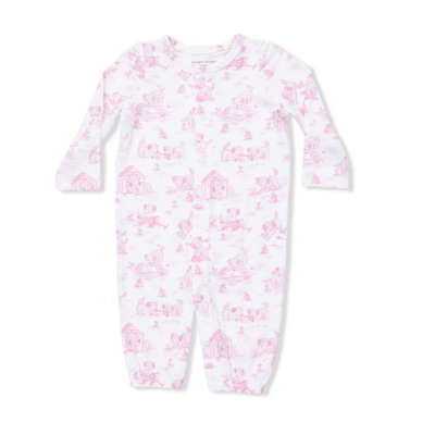 Angel Dear Puppy Toile Pink - Convertible Gown
