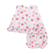 Angel Dear Strawberry Bliss - Ruffle Back Top & Bloomer