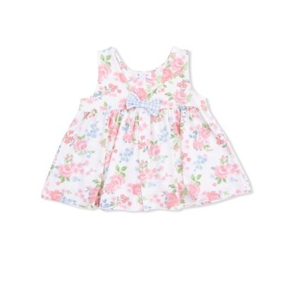 Angel Dear Cute Little Roses - Infant Dress with Bow and Bloomer