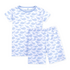 Magnolia Baby Azure Whales Short Pajamas Light Blue