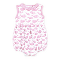 Magnolia Baby Azure Whales Print Bubble Pink
