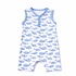 Magnolia Baby Azure Whales Print Short Playsuit Light Blue