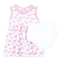 Magnolia Baby Azure Whales Print Dress Pink